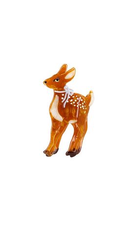 Solar Eclipse Solar Eclipse Hand-Painted Fawn Claw Hair Clip