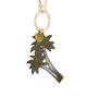 Solar Eclipse Solar Eclipse Hand-painted Palm Trees Bag Charm + Keychain - 1