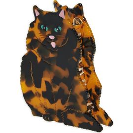Solar Eclipse Solar Eclipse Hand-Painted Persian Cat Claw Clip