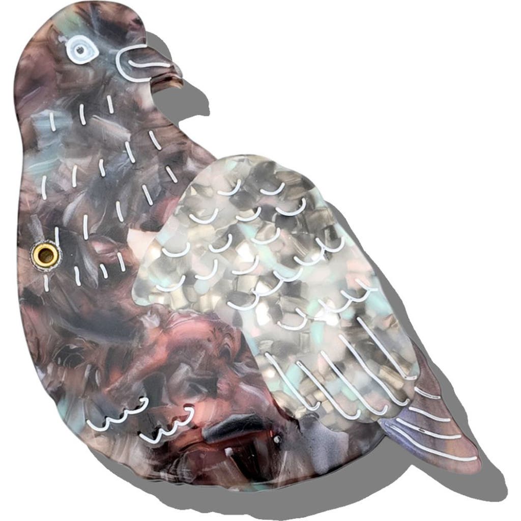 Solar Eclipse Solar Eclipse Hand-Painted Pigeon Compact Mirror