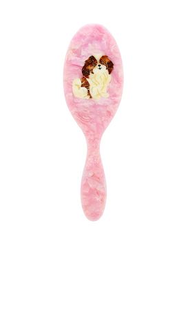 Solar Eclipse Solar Eclipse Hand-Painted Shih Tzu Pup Amazing Hair Day Brush
