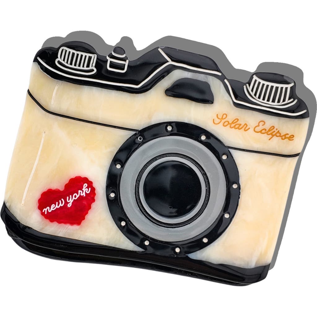 Solar Eclipse Solar Eclipse Hand Painted New York Camera Claw Clip