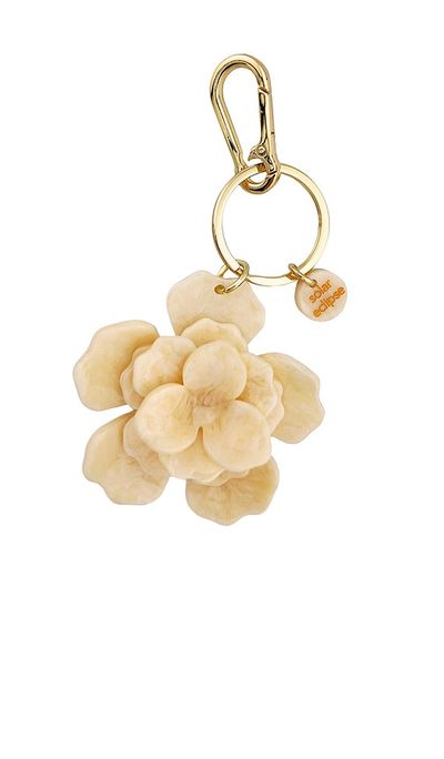 Solar Eclipse Solar Eclipse Handmade Origami Gardenia Flower Bag Charm + Keychain