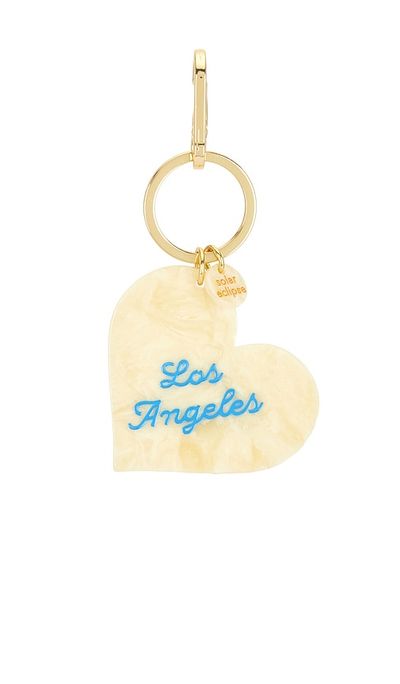 Solar Eclipse Solar Eclipse x Revolve Hand-Painted Los Angeles Heart Bag Charm + Keychain