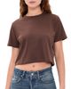 Sold Out NYC Sold Out NYC The Cropped Perfect Tee Chocolate - 1