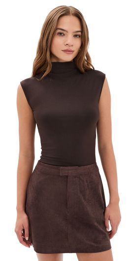 Sold Out NYC Sold Out NYC The Mock Neck Top Chocolate