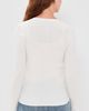 Sold Out NYC Sold Out NYC The Ribbed Favorite Cardigan In Cream Cream - 3