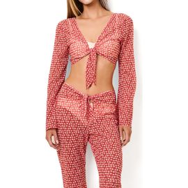 Solid & Striped Solid & Striped Dolly Sheer Crop Cover-Up Top