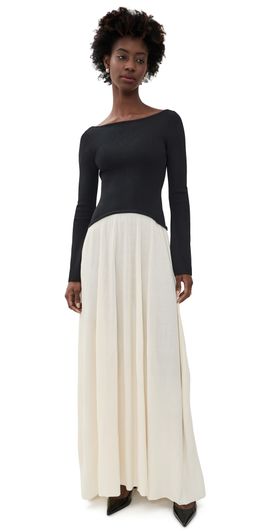 Solid & Striped Solid & Striped The Ambrio Dress NOIR / BRULE