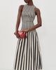Solid & Striped Solid & Striped The Arlin Dress Noir/Khaki Stripe - 5