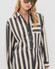 Solid & Striped Solid & Striped The Avril Button Down Shirt Noir/Khaki Stripe - 2