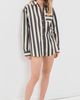 Solid & Striped Solid & Striped The Avril Button Down Shirt Noir/Khaki Stripe - 5