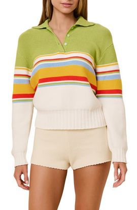Solid & Striped Solid & Striped The Cleo Placed Stripe Cotton Sweater