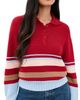 Solid & Striped Solid & Striped The Cleo Pullover Cranberry Copenhagen Stripe - 1