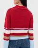 Solid & Striped Solid & Striped The Cleo Pullover Cranberry Copenhagen Stripe - 3