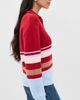 Solid & Striped Solid & Striped The Cleo Pullover Cranberry Copenhagen Stripe - 4