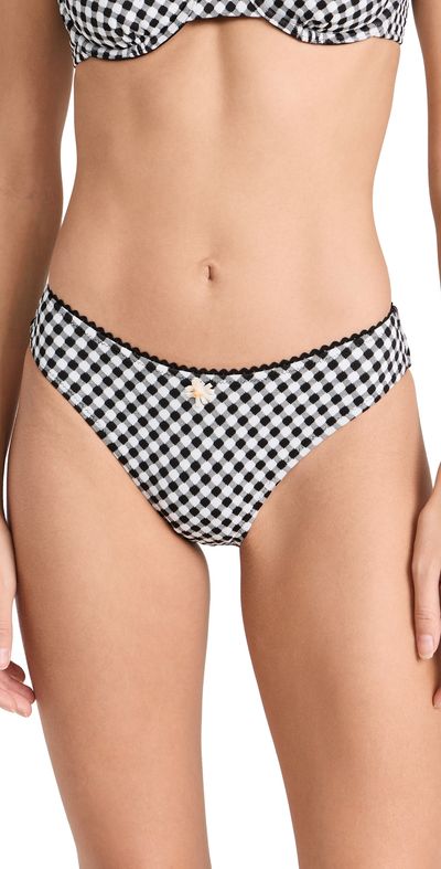 Solid & Striped Solid & Striped The Daphne Bottoms Blackout X Marshmallow XS