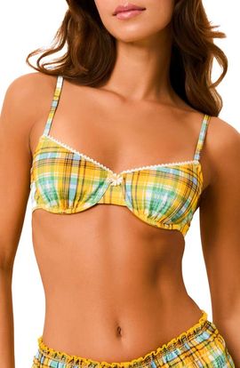Solid & Striped Solid & Striped The Daphne Gingham Bikini Top