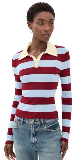 Solid & Striped Solid & Striped The Debra Top Sangria/Nordic Fog