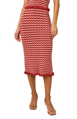 Solid & Striped Solid & Striped The Diana Wavy Stripe Knit Midi Skirt
