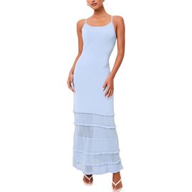 Solid & Striped Solid & Striped The Gabrielle Open Stitch Sleeveless Maxi Dress