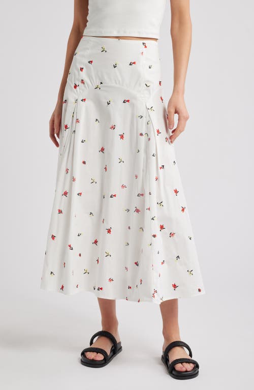 Solid & Striped Solid & Striped The Gael Embroidered Midi Skirt