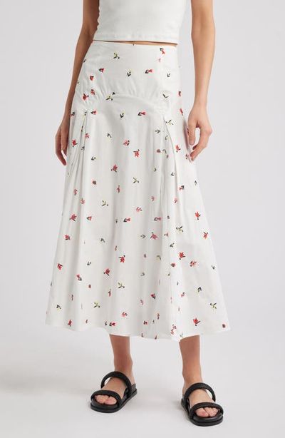 Solid & Striped Solid & Striped The Gael Embroidered Midi Skirt