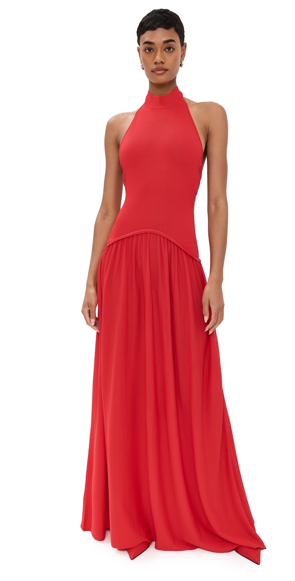 slim fit dress slacks Amara Striped Halter Dress – Shop Obsessed Boutique main image 0
