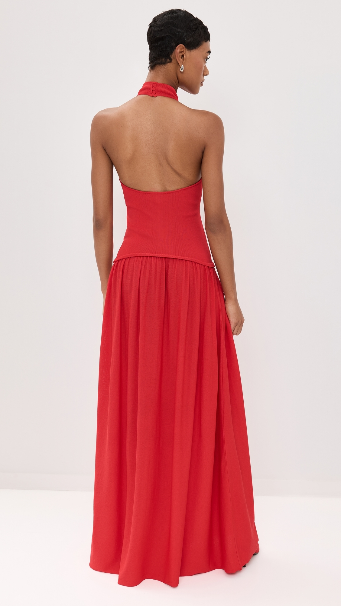 Solid & Striped - The Halter Soglio Dress Apple Red S Solid & Striped - The Halter Soglio Dress Apple Red S