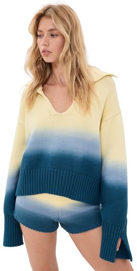 Solid & Striped Solid & Striped The Lola Pullover Danish Butter/Deep Canal