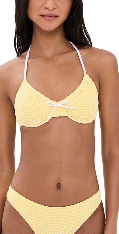 Solid & Striped Solid & Striped The Lolita Bikini Top Citrina