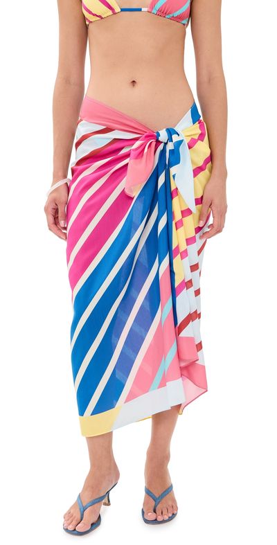 Solid & Striped Solid & Striped The Long Pareo Colorblock Stripe One