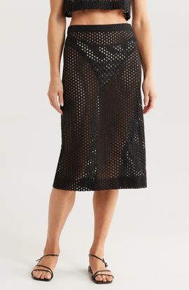 Solid & Striped Solid & Striped The Sherry Cotton Eyelet Cover-Up Skirt