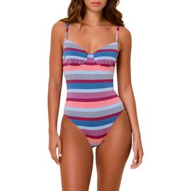 Solid & Striped Solid & Striped The Taylor Striped Underwire One-Piece Swimsuit