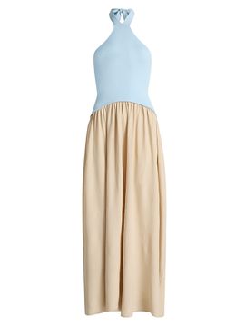 Solid & Striped Women's The Jordan Halter Colorblocked Maxi Dress