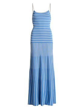 Solid & Striped Women's The Lottie Scallop Stripe Maxi Dress