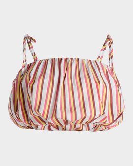 Solid and Striped The Ivy Striped Bubble Crop Top