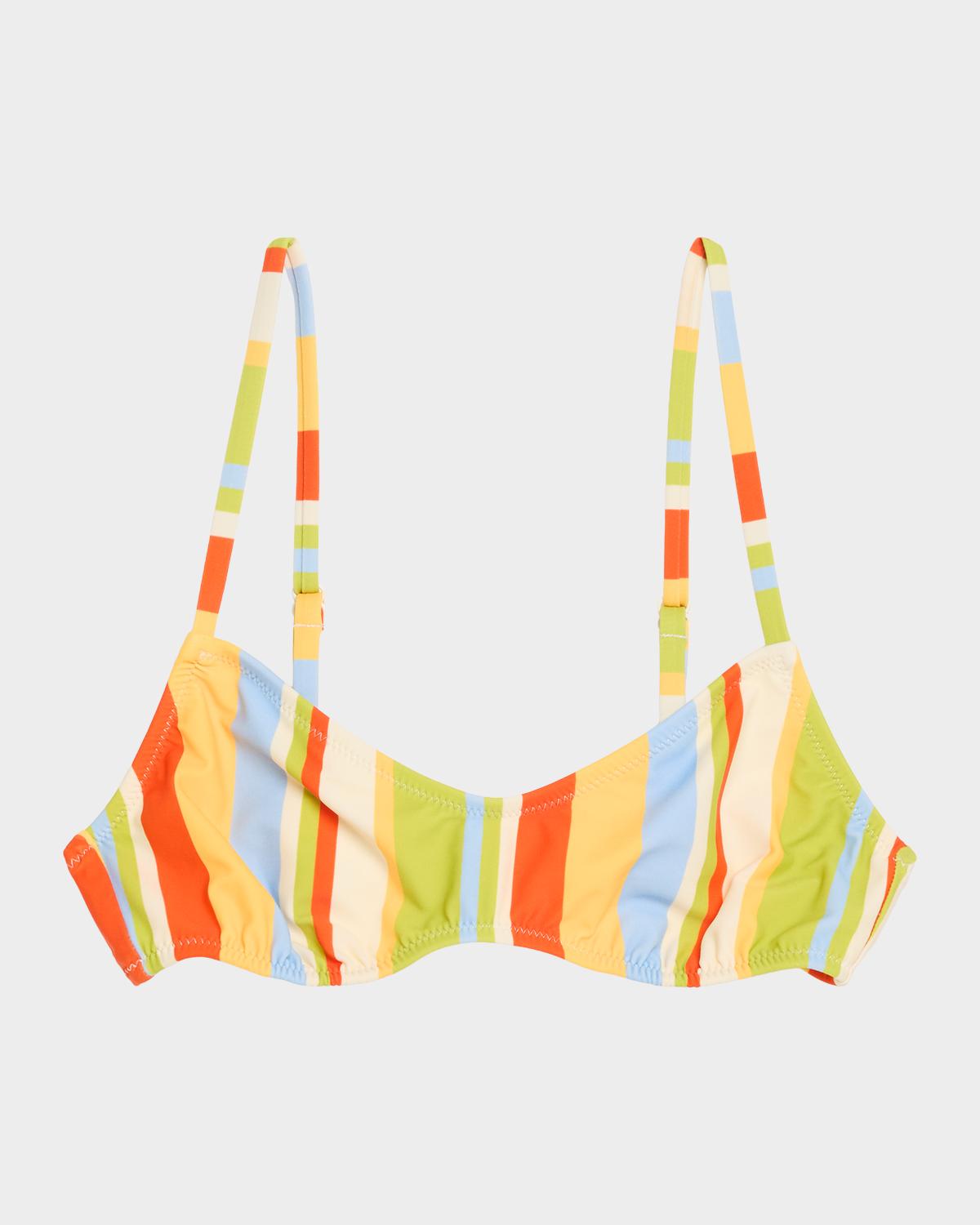 Solid and Striped The Rachel Striped Bikini Top