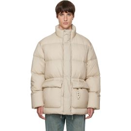 Solid Homme Solid Homme Beige Quilted Down Jacket