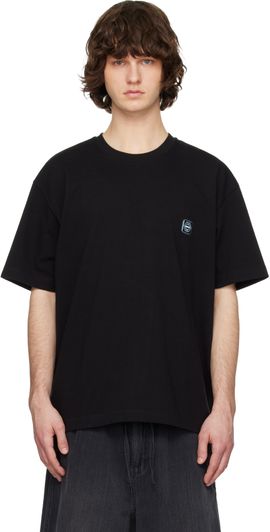 Solid Homme Solid Homme Black Butterfly Graphic Short-Sleeve T-shirt