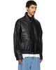 Solid Homme Solid Homme Black Grained Lambskin Jacket - 2