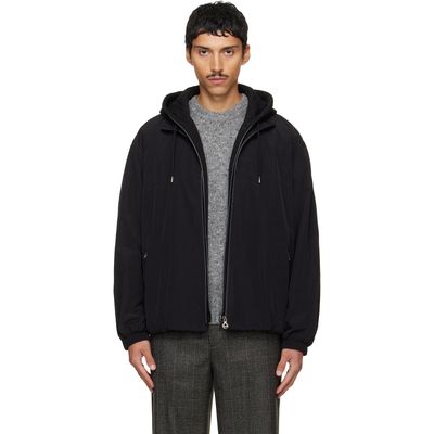 Solid Homme Solid Homme Black Layered Taffeta Jacket