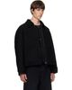 Solid Homme Solid Homme Black Layered Wool Jacket - 2