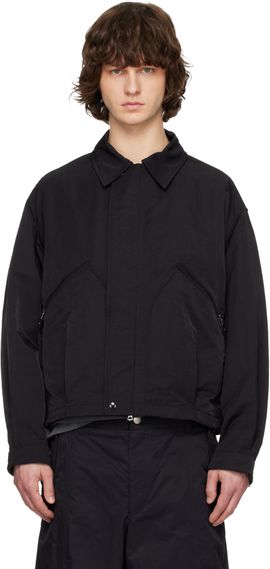 Solid Homme Solid Homme Black Nylon Military Blouson Jacket