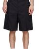 Solid Homme Solid Homme Black Nylon Shorts - 1