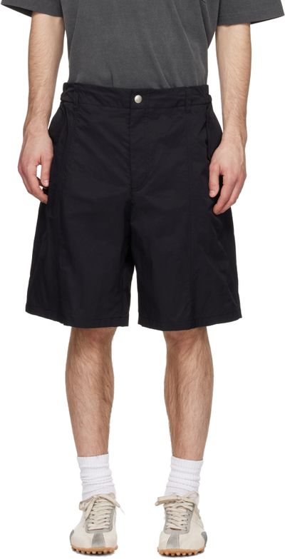 Solid Homme Solid Homme Black Nylon Shorts