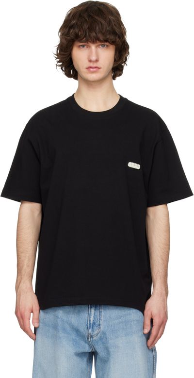 Solid Homme Solid Homme Black Solid Back Logo Short Sleeve T-shirt