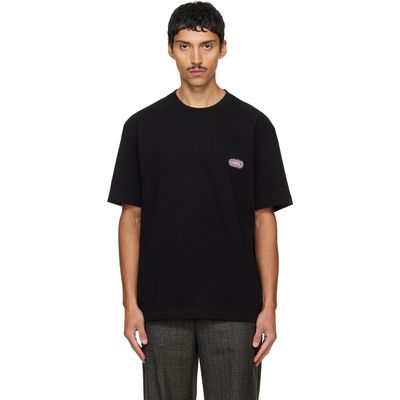Solid Homme Solid Homme Black Solid Back Logo T-shirt