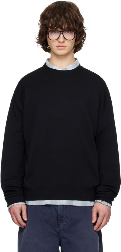 Solid Homme Solid Homme Black Sweat Round Neck Knit Sweater