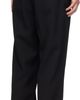 Solid Homme Solid Homme Black Turn-Up Wool Trousers - 3